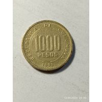 Колумбия 1000 песо 1998 года .