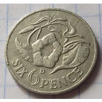 Замбия 6 пенсов, 1964     ( П-10-6 )