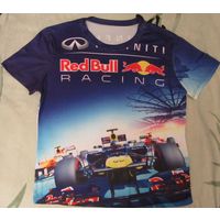 Новая Майка RED BULL RACING INFINITI Formula1 Гонки Гоночная Машина Спорт Футболка Формула 1