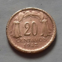 20 сентаво, Чили 1942 г.