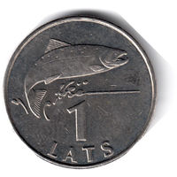 Латвия. 1 лат. 2007 г.