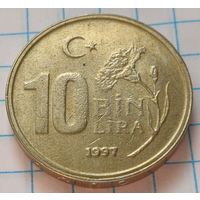 Турция 10.000 лир, 1997     толстая    ( 2-9-7 )