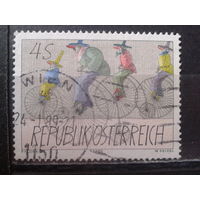 Австрия 1985 Клоуны на велосипедах