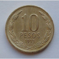 Чили 10 песо. 1993
