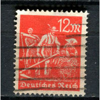 Рейх (Веймарская республика) - 1922/1923 - Косари 12 M - [Mi.240] - 1 марка. Гашеная.  (Лот 54BF)