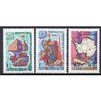 Исследования в Антарктике СССР 1981 год (5146-5148) серия из 3-х марок
