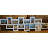 Мирский замок, фотопанно из 14 оригинальных фотооткрыток Мірскі замак фотапано