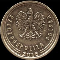 Польша 5 грошей 2016 г. Y#925 (22-11)