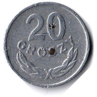Польша. 20 грошей. 1962 г.