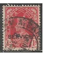 Индия. Король Георг VI. Служебная марка. 1939г. Mi#96.