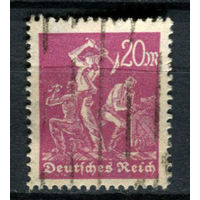 Рейх (Веймарская республика) - 1922/1923 - Шахтеры 20 M - [Mi.241] - 1 марка. Гашеная.  (Лот 55BF)