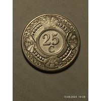 Антильские острова 25 центов 2009 года .