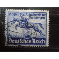 Рейх 1940 Коричневая лента, скачки в Гамбурге Михель-15,0 евро гаш