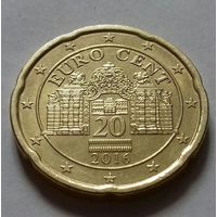 20 евроцентов, Австрия 2016 г., АU