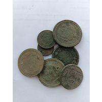 Кучка монет Российской империи (9штук)