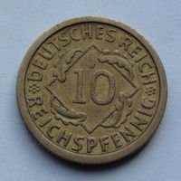 Германия - Веймарская республика 10 рейхсфеннигов. 1925. A