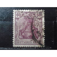 Германия Рейх 1911 "Германия" 3-й выпуск ВЗ 1 60 пф Михель-18,0 евро гаш