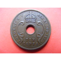 10 центов 1922 года Восточная Африка