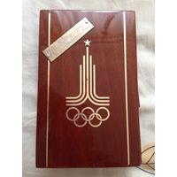 Блокнот, дерево , лак, полировка, Олимпиада 1980