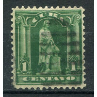 Куба, американская почта - 1899г. - ландшафты, Колумб, 1 с - 1 марка - гашёная. Без МЦ!