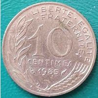 Франция 10 сантимов 1985