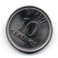 10 сентаво 1987 Бразилия