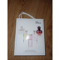 Коробка от набора духов Диор, Dior. Упаковка от Диор. Духи, парфюм, Франция.