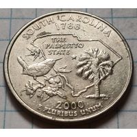 США 1/4 доллара, 2000 Квотер штата Южная Каролина     P     ( 1-7-4 )