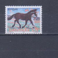 [706] Дания 1998. Лошади на почтовых марках. БЕЗ КЛЕЯ.