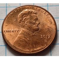 США 1 цент, 2012     D    ( 2-5-2 )