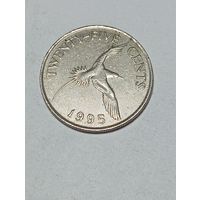 Бермуды 25 центов 1995 года .