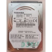 HDD Toshiba 500 Гб. 2,5". SATA. Винчестер, жесткий диск. Рабочий, в плохом состоянии