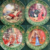 Тарелка коллекционная Наполеон и Жозефина Лимож 4 шт