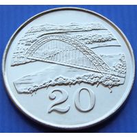 Зимбабве. 20 центов 2002 год  KM#4а