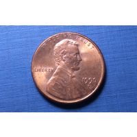 1 цент 1990 D. США.