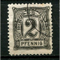 Германия - Лейпциг - Местные марки - 1886 - Цифры 2Pf - [Mi.6] - 1 марка. Гашеная.  (Лот 87CK)