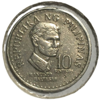 Филиппины 10 сентимо, 1975 (холдер)